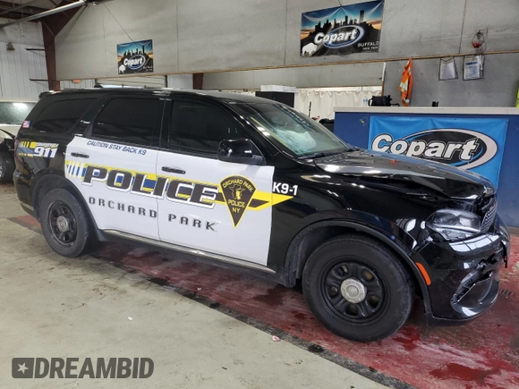 2023 Dodge Durango Pursuit with VIN 1C4SDJFT3PC692249, listed as a Copart auction lot 45533105 with 14,884 mi miles and Salvage title. Bid and sale history available at DreamBid. Image 4.