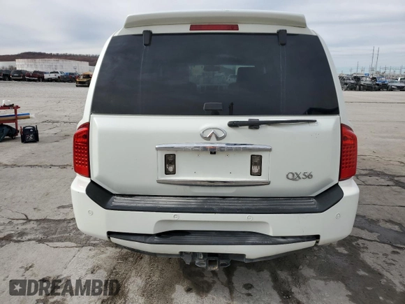 2008 Infiniti QX56 with VIN 5N3AA08C98N903782, listed as a Copart auction lot 84604014 with 179,136 mi miles and Salvage Title. Bid and sale history available at carsss.com. Image 6.