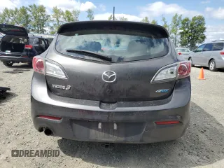 2013 Mazda 3 i Touring with VIN JM1BL1LP2D1757240, listed as a Copart auction lot 59246835 with 92,370 mi miles and Salvage title. Bid and sale history available at DreamBid. Image 6.
