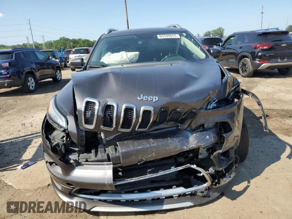 2018 Jeep Cherokee Overland with VIN 1C4PJMJX2JD594776, listed as a Copart auction lot 65599074 with 0 mi miles and Clean Title. Bid and sale history available at carsss.com. Image 5.