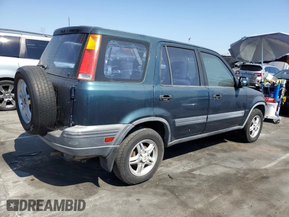 1997 Honda CR-V with VIN JHLRD1858VC057492, listed as a Copart auction lot 59996334 with 209,965 mi miles and Salvage Title. Bid and sale history available at carsss.com. Image 3.