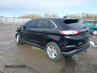2017 Ford Edge SEL with VIN 2FMPK4J93HBB37551, listed as a IAAI auction lot 41922390 with 87,158 mi miles. Bid and sale history available at carsss.com. Image 3.