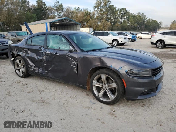 2018 Dodge Charger SXT Plus with VIN 2C3CDXHG4JH135849, listed as a Copart auction lot 50755575 with 187,904 mi miles and Salvage Title. Bid and sale history available at carsss.com. Image 4.