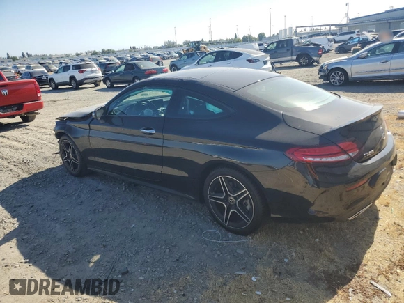 2023 Mercedes-Benz C 300 with VIN W1KWJ8DB8PG126048, listed as a Copart auction lot 60347215 with 46,304 mi miles and Salvage title. Bid and sale history available at DreamBid. Image 2.