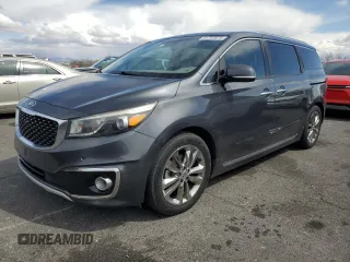 2016 Kia Sedona SX-L with VIN KNDME5C18G6126697, listed as a Copart auction lot 51707875 with 214,145 mi miles and Clean Title. Bid and sale history available at carsss.com. Image 1.