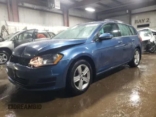 2015 Volkswagen Golf SportWagen TDI SE with VIN 3VWCA7AUXFM512534, listed as a Copart auction lot 43403115 with 101,733 mi miles and Salvage Title. Bid and sale history available at carsss.com. Image 1.