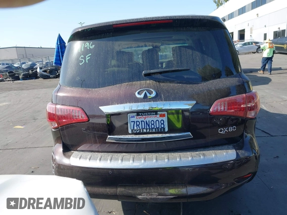 2016 Infiniti QX80 with VIN JN8AZ2NC1G9401091, listed as a IAAI auction lot 42497807 with 77,179 mi miles and . Bid and sale history available at DreamBid. Image 17.