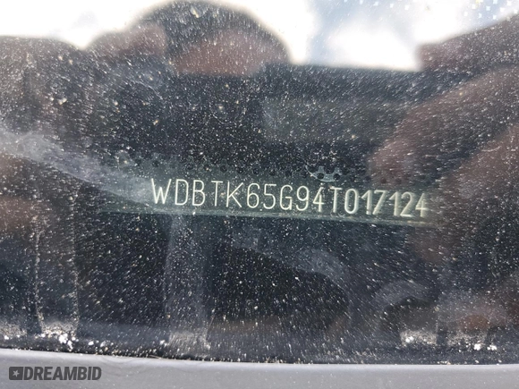 2004 Mercedes-Benz CLK-Class Cabriolet 3.2L with VIN WDBTK65G94T017124, listed as a Copart auction lot 82833254 with 232,402 mi miles and Salvage Title. Bid and sale history available at carsss.com. Image 12.