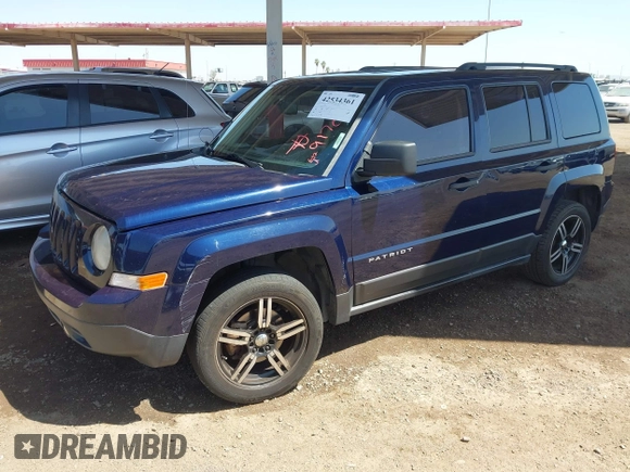 2014 Jeep Patriot Sport with VIN 1C4NJPBB5ED917025, listed as a IAAI auction lot 42534361 with 223,374 mi miles and . Bid and sale history available at DreamBid. Image 2.