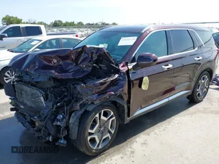 2023 Hyundai Palisade Limited with VIN KM8R5DGE0PU564263, listed as a IAAI auction lot 42034739 with 54,140 mi miles and . Bid and sale history available at DreamBid. Image 2.
