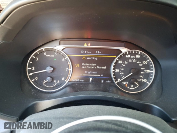 2019 Nissan Altima SR with VIN 1N4BL4CV2KC221282, listed as a Copart auction lot 47259975 with 84,608 mi miles and Salvage Title. Bid and sale history available at carsss.com. Image 9.