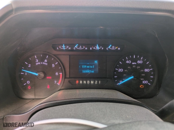 2019 Ford Super Duty F-250 SRW XL with VIN 1FT7X2B67KEC11385, listed as a Copart auction lot 52757505 with 160,083 mi miles and Clean Title. Bid and sale history available at carsss.com. Image 9.
