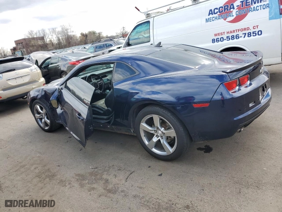 2011 Chevrolet Camaro 2LT with VIN 2G1FC1ED3B9128964, listed as a Copart auction lot 51523595 with 0 mi miles and Salvage Title. Bid and sale history available at carsss.com. Image 2.