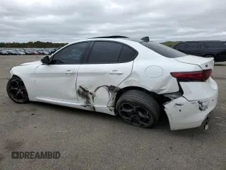 2020 Alfa Romeo Giulia Ti Sport with VIN ZARFANBN6L7634749, listed as a Copart auction lot 53037404 with 52,154 mi miles and Salvage Title. Bid and sale history available at carsss.com. Image 2.