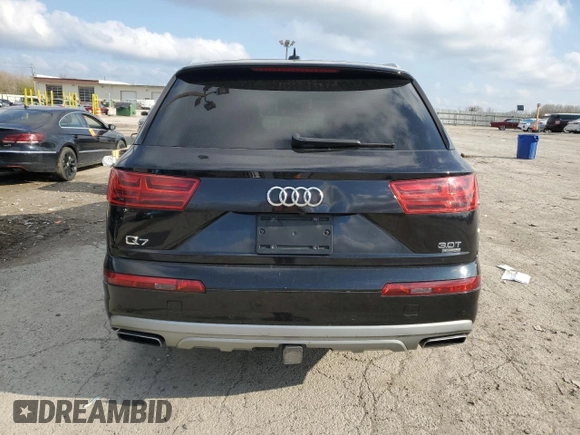 2017 Audi Q7 Premium Plus with VIN WA1LAAF70HD011101, listed as a Copart auction lot 52571575 with 140,369 mi miles and Clean Title. Bid and sale history available at carsss.com. Image 6.