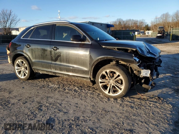 2015 Audi Q3 2.0T Prestige with VIN WA1GFCFS5FR010772, listed as a Copart auction lot 45697865 with 104,705 mi miles and Salvage Title. Bid and sale history available at carsss.com. Image 4.