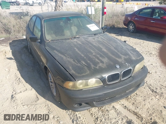 2002 BMW 5 Series 530iA with VIN WBADT63402CH96437, listed as a IAAI auction lot 41740118 with 172,450 mi miles. Bid and sale history available at carsss.com. Image 1.