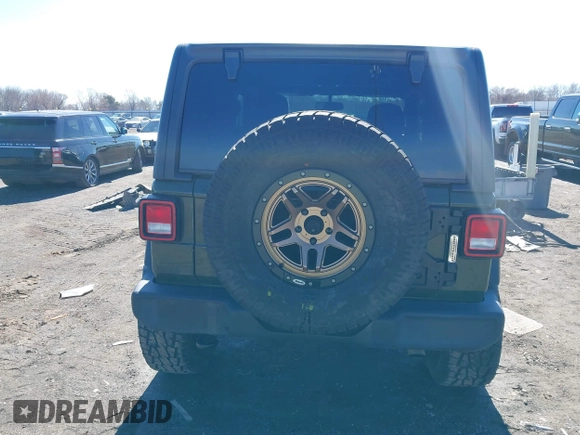 2021 Jeep Wrangler 80th Anniversary with VIN 1C4HJXAG4MW647038, listed as a IAAI auction lot 41580575 with 19,051 mi miles and . Bid and sale history available at DreamBid. Image 16.