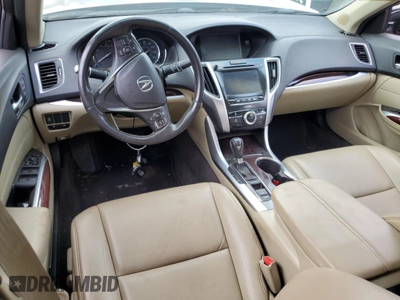 2016 Acura TLX with VIN 19UUB1F34GA007865, listed as a Copart auction lot 61728575 with 123,938 mi miles and Salvage title. Bid and sale history available at DreamBid. Image 8.