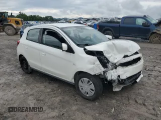 2020 Mitsubishi Mirage ES z VIN ML32A3HJ6LH010710, wystawiony jako Copart lot #53871695 z przebiegiem 61 487 mil mil oraz Szkoda całkowita • Salvage title. Historia ofert i sprzedaży dostępna na DreamBid. Obrazek 4.