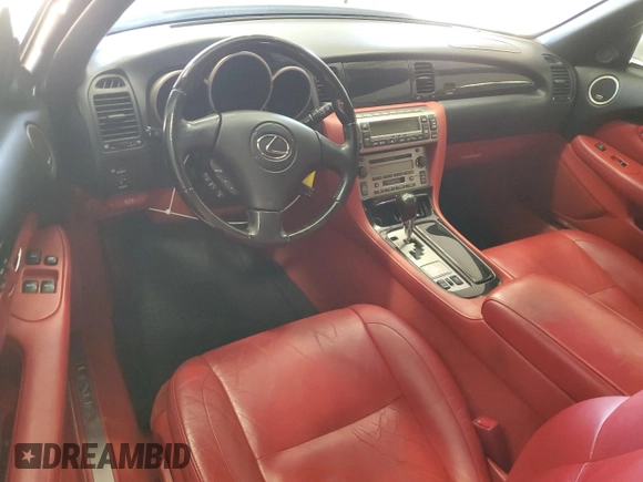 2007 Lexus SC 430 with VIN JTHFN45Y879012287, listed as a Copart auction lot 84038734 with 80,308 mi miles and Salvage Title. Bid and sale history available at DreamBid. Image 8.
