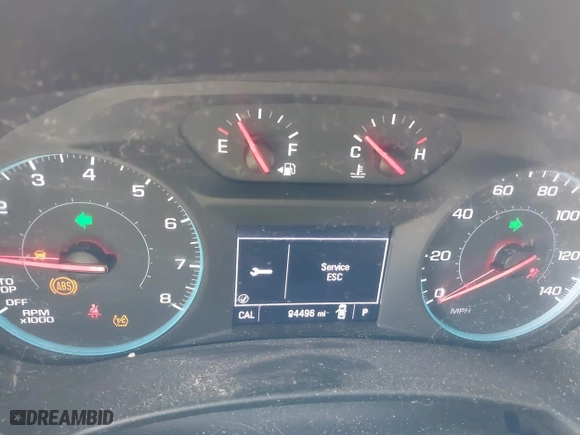 2018 Chevrolet Equinox LT with VIN 2GNAXSEVXJ6170804, listed as a IAAI auction lot 40216324 with 94,496 mi miles. Bid and sale history available at carsss.com. Image 7.