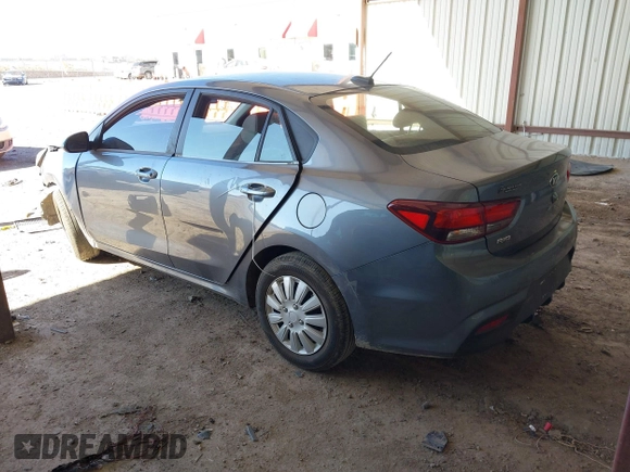 2020 Kia Rio LX with VIN 3KPA24AD7LE346730, listed as a IAAI auction lot 41854329 with 35,649 mi miles. Bid and sale history available at carsss.com. Image 3.