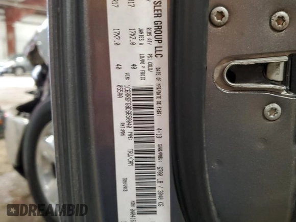 2013 Ram 1500 Tradesman with VIN 1C6RR6FG8DS650040, listed as a Copart auction lot 83342704 with 143,442 mi miles and Salvage title. Bid and sale history available at DreamBid. Image 12.