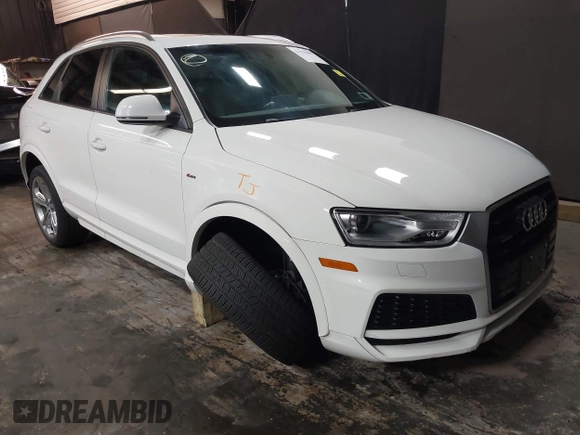 2018 Audi Q3 Premium with VIN WA1ECCFS0JR033790, listed as a IAAI auction lot 42179609 with 45,548 mi miles and . Bid and sale history available at DreamBid. Image 1.