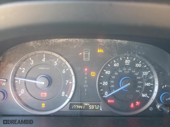 2011 Honda Accord Crosstour EX-L with VIN 5J6TF1H50BL000822, listed as a Copart auction lot 82816944 with 177,441 mi miles and Salvage Title. Bid and sale history available at carsss.com. Image 9.