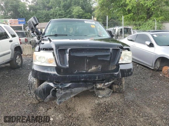 2005 Ford F-150 STX with VIN 1FTRX14W35FB47568, listed as a Copart auction lot 62642665 with Not provided miles and Salvage title. Bid and sale history available at DreamBid. Image 5.