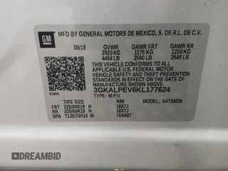 2019 GMC Terrain SLT z VIN 3GKALPEV6KL177624, wystawiony jako Copart lot #53352875 z przebiegiem 124 470 mil mil oraz Szkoda całkowita • Salvage title. Historia ofert i sprzedaży dostępna na DreamBid. Obrazek 14.