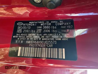 2014 Hyundai Elantra Coupe with VIN KMHDH6AH9EU025573, listed as a Copart auction lot 87049884 with 103,713 mi miles and Clean Title. Bid and sale history available at carsss.com. Image 10.