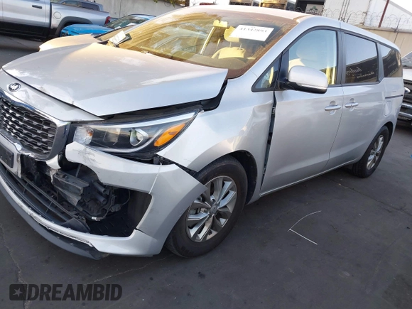 2020 Kia Sedona EX with VIN KNDMB5C18L6654713, listed as a IAAI auction lot 41342893 with 108,437 mi miles. Bid and sale history available at carsss.com. Image 19.