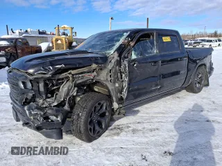 2020 Ram 1500 Limited with VIN 1C6SRFHTXLN187438, listed as a Copart auction lot 45062765 with 0 mi miles and Salvage Title. Bid and sale history available at carsss.com. Image 1.
