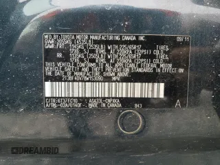 2011 Toyota RAV4 with VIN 2T3BF4DV7BW153090, listed as a Copart auction lot 49283635 with 204,822 mi miles and Clean Title. Bid and sale history available at DreamBid. Image 13.