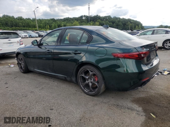 2020 Alfa Romeo Giulia Ti with VIN ZARFANBN2L7630925, listed as a Copart auction lot 65799484 with 54,198 mi miles and Salvage Title. Bid and sale history available at carsss.com. Image 2.