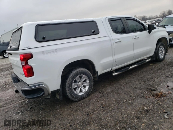 2021 Chevrolet Silverado 1500 LT with VIN 1GCRWCEK7MZ373085, listed as a Copart auction lot 85878384 with 99,971 mi miles and Salvage Title. Bid and sale history available at DreamBid. Image 3.
