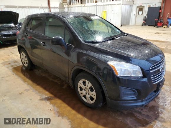 2015 Chevrolet Trax LS with VIN KL7CJKSB3FB254512, listed as a Copart auction lot 44920065 with 57,342 mi miles and Clean Title. Bid and sale history available at carsss.com. Image 4.