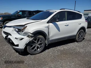 2018 Toyota RAV4 Hybrid SE z VIN JTMJJREV1JD256121, wystawiony jako Copart lot #53537395 z przebiegiem 63 415 mil mil oraz Szkoda całkowita • Salvage title. Historia ofert i sprzedaży dostępna na DreamBid. Obrazek 1.