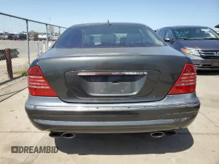 2003 Mercedes-Benz S 55 AMG with VIN WDBNG74J23A378637, listed as a Copart auction lot 52378705 with 128,745 mi miles and Salvage Title. Bid and sale history available at DreamBid. Image 6.