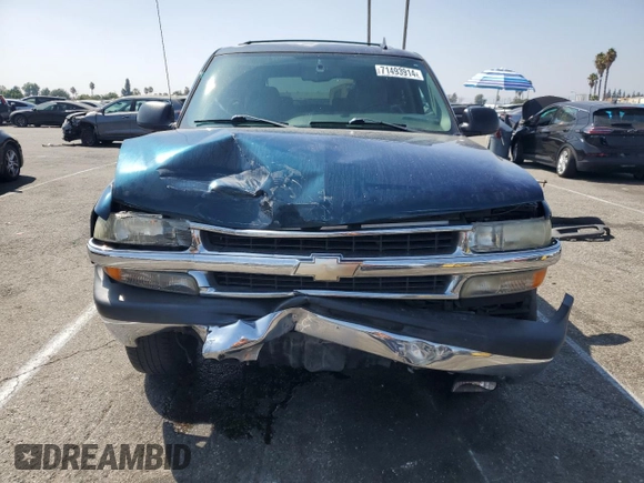 2006 Chevrolet Tahoe LS with VIN 1GNEC13V06R119186, listed as a Copart auction lot 71493914 with 186,235 mi miles and Salvage Title. Bid and sale history available at carsss.com. Image 5.