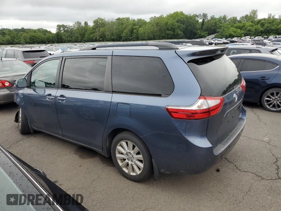 2017 Toyota Sienna XLE with VIN 5TDDZ3DC8HS166630, listed as a Copart auction lot 63404205 with 93,018 mi miles and Salvage title. Bid and sale history available at DreamBid. Image 2.