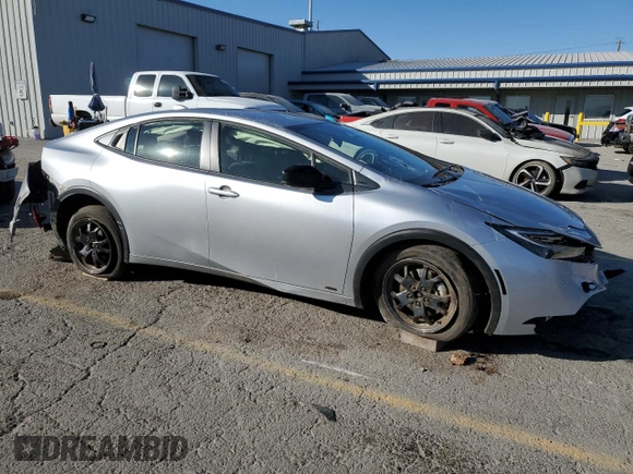 2024 Toyota Prius LE with VIN JTDADABU9R3015428, listed as a Copart auction lot 43256135 with 24,202 mi miles and Salvage title. Bid and sale history available at DreamBid. Image 4.