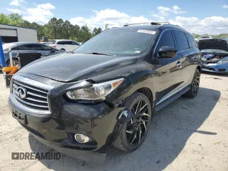 2014 Infiniti QX60 with VIN 5N1AL0MM2EC524471, listed as a Copart auction lot 52553095 with 187,409 mi miles and Salvage Title. Bid and sale history available at DreamBid. Image 1.