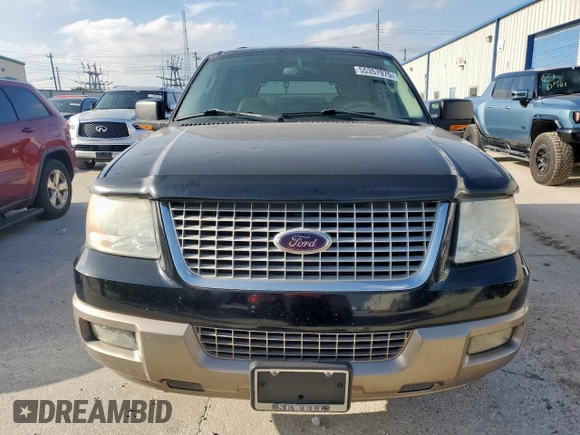 2004 Ford Expedition Eddie Bauer z VIN 1FMFU17L94LB02594, wystawiony jako Copart lot #55357975 z przebiegiem 104 450 mil mil oraz Szkoda całkowita • Salvage title. Historia ofert i sprzedaży dostępna na DreamBid. Obrazek 5.
