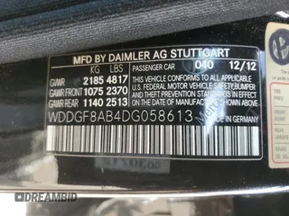 2013 Mercedes-Benz C-Class C 300 Sport with VIN WDDGF8AB4DG058613, listed as a Copart auction lot 49426645 with 154,582 mi miles and Non Repairable. Bid and sale history available at carsss.com. Image 12.