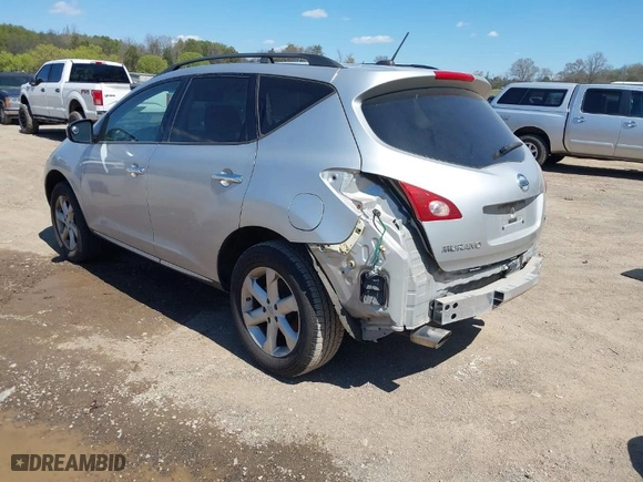 2010 Nissan Murano S with VIN JN8AZ1MU5AW008725, listed as a IAAI auction lot 41892497 with 215,546 mi miles. Bid and sale history available at carsss.com. Image 3.