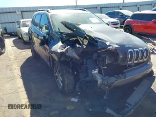 2014 Jeep Cherokee Latitude with VIN 1C4PJLCB1EW153825, listed as a IAAI auction lot 41675220 with 208,943 mi miles. Bid and sale history available at carsss.com. Image 1.