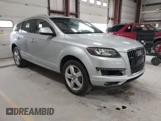 2015 Audi Q7 3.0T Premium Plus with VIN WA1LGAFE5FD023075, listed as a IAAI auction lot 41927718 with 177,445 mi miles. Bid and sale history available at carsss.com. Image 1.